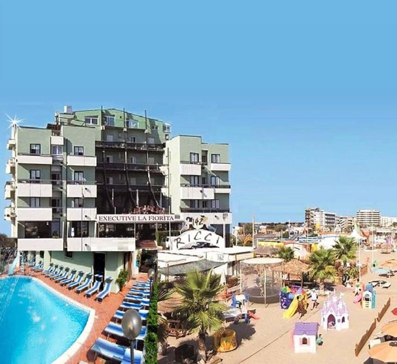 Hotel Executive La Fiorita リミニ エクステリア 写真
